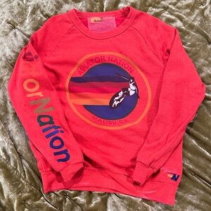 Aviator Nation Vibrant Red Crewneck Sweater